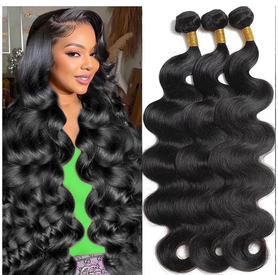body wave bundles human hair Brazilian virgin human - Image 2